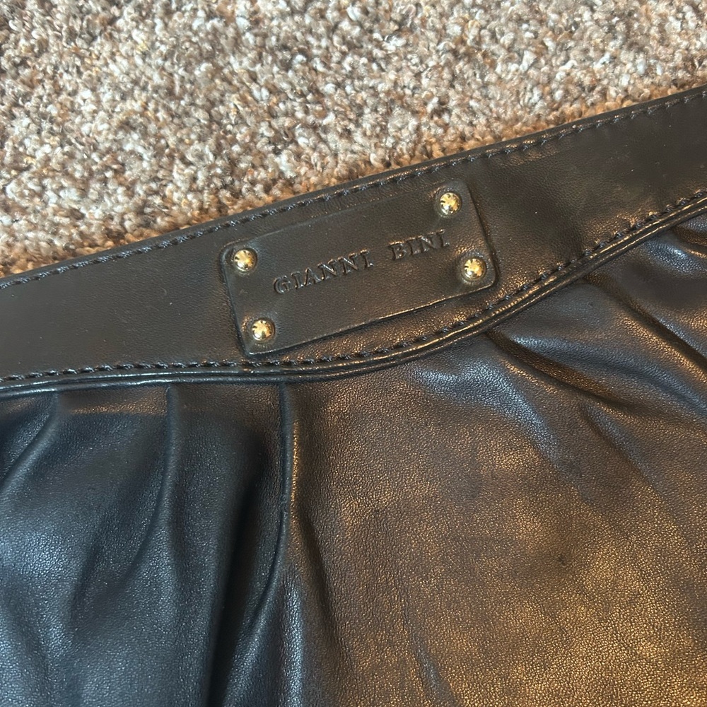 Gianni Bini black Leather Clutch Bag - Picture 3 of 5